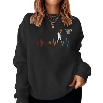 Basketball Heartbeat For And Girls Women Sweatshirt - Thegiftio
