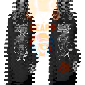 Bear Girl Black Sports Lover Afro Athletic Melanin Women Sweatshirt | Seseable CA