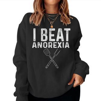 I Beat Survived Anorexia Awareness Survivor Women Women Sweatshirt - Thegiftio UK