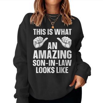 Best Son In Law For Boys From Mother In Law Son In Law Women Sweatshirt - Thegiftio UK