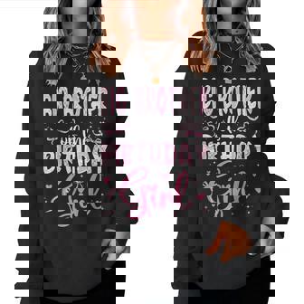 Big Brother Of The Birthday Girl Matching Pink Coquette Bow Women Sweatshirt - Monsterry