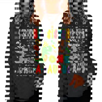 Big Sister Of The One-A-Saurus 1St Birthday Boy Dinosaur Women Sweatshirt | Seseable FR