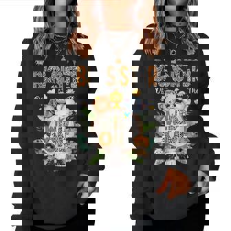 Big Sister Of The Wild One First Birthday Safari Jungle Women Sweatshirt - Monsterry