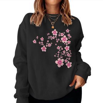 Blooming Sakura Japan Cherry Blossom Flower Delight Women Sweatshirt - Thegiftio UK