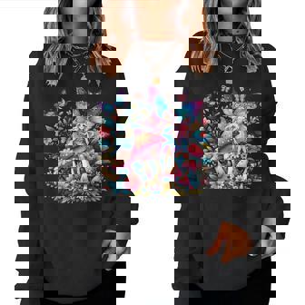 Bosque Encantado Hada Fantasía Mística Floral & Mariposa Sudadera Mujer - Regaloses