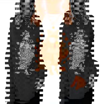 Boujee Turkey Leopard Autumn Fall Thanksgiving Girl Women Sweatshirt - Thegiftio