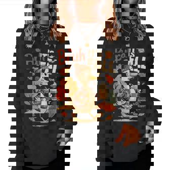 Bruh It’S Fall Goose Pumpkin Spice Autumn Vibes Women Sweatshirt - Thegiftio