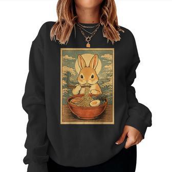 Bunny Ramen Japanese Graphic For Ns Women Sweatshirt - Thegiftio UK
