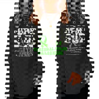 Butterfly Cerebral Palsy Awareness Ribbon Support Squad Women Sweatshirt | Seseable FR