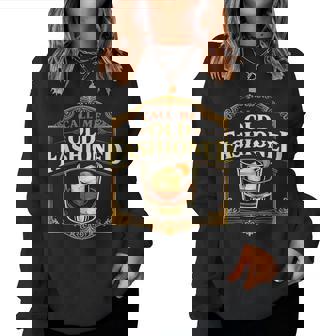 Call Me Old Fashioned Whiskey カクテル ドリンク ミクソロジスト レディーススウェットシャツ - Kawaiitshirt