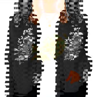 Camouflage Old Game Day Camo Football Seasons Girls Women Sweatshirt | Mazezy