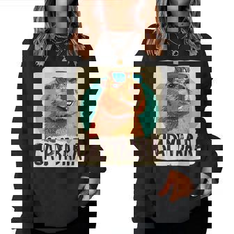 Capibara Dall'aspetto Divertente Con Occhiali Daole Per Ragazzi E Ragazze Women Sweatshirt - Novitaregali