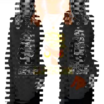 Capricorn Queen Camouflage Black Woman Cap Zodiac Sign Women Sweatshirt - Monsterry