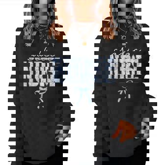 Cardiac Nurse Coquette Floral Cardiology Cvicu Nursing Grad Women Sweatshirt | Seseable UK