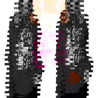 Cheer To The New Year Happy New Year 2025 Party Girl Women Women Sweatshirt | Seseable CA