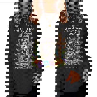 Christian Raccoon Faith Still Feral Just Forgiven Women Sweatshirt | Seseable FR