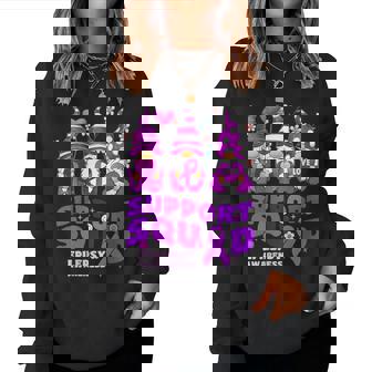 Cinta De Gnomo De Concienciaobre La Epilepsia Deupportquad Flower Groovy Cuello Sudadera Mujer - Regaloses