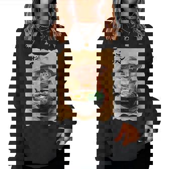 Cochon Homme Kawaii Mangeant Ramen Japonais Cochon Sweat-shirt pour femme - Cadeauxyz