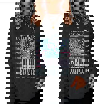 Coffee And Modular アナログシンセサイザー 波形シンセ レディーススウェットシャツ - Kawaiitshirt