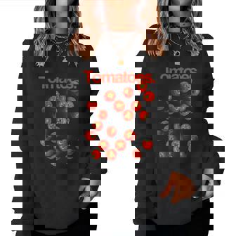 Conception Minimaliste De Tomate Cerise Pour Les Amateurs De Sweat-shirt pour femme - Cadeauxyz