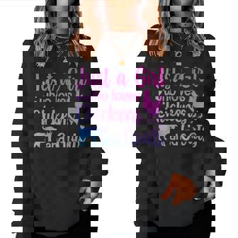 Cool Chicken Goat For Girls Pygmy Goat Lover Women Sweatshirt - Thegiftio