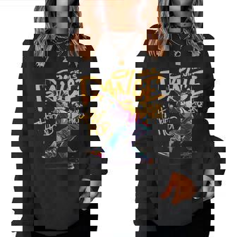 Cool Girls Breakdancing & Hip Hop Music Dancers Graffiti レディーススウェットシャツ - Kawaiitshirt