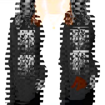 Cool Horse Sunglasses Photobooth Farm Animal Stallion Women Sweatshirt - Monsterry