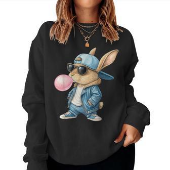 Cooler Hase Osterhase Bunny Kaninchen Kinder Jungen Ostern Sweatshirt Frauen - Geschenkecke