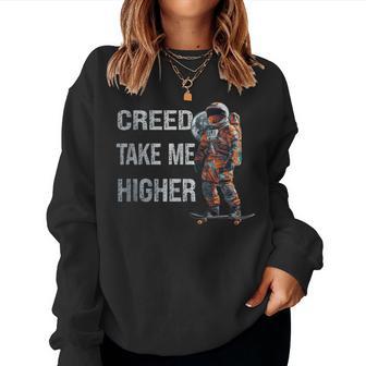 Creed '24 Take Me Higher American Astronaut Women Women Sweatshirt - Thegiftio UK