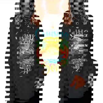 Cruising With My Son Mom Dad Cruise Vacation Matching Women Sweatshirt - Monsterry