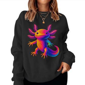 Cute Axolotl Anime Colorful Boy Girls Women Sweatshirt - Thegiftio UK