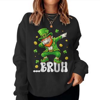 Dabbing Leprechaun St Patrick's Day Boys Girls Dab Dance Women Sweatshirt | Mazezy