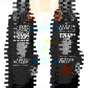 Daddy's Fishing Buddyon Daughter ギフトtシャツ レディーススウェットシャツ - Kawaiitshirt