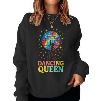 Dancing Queen Disco Retro Groove Queen Party Sweatshirt Frauen - Geschenkecke