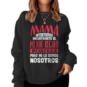Día De La Madre Es Mamá Hija Hijo Regalo Madre Sudadera Mujer - Regaloses