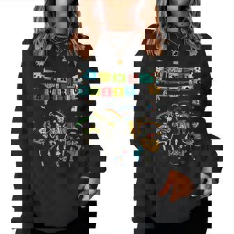 Dia De Los Muertos Papel Picado Calavera De Alfeñique Sweat-shirt pour femme - Cadeauxyz