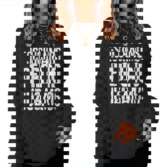 Diseño Divertido Escuchamos Pero No Juzgamos Hombre Y Cuello Sudadera Mujer - Regaloses