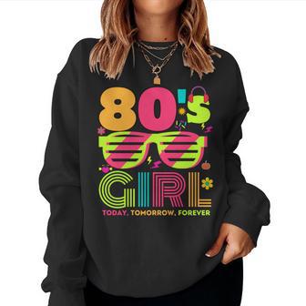 Disfraz Retrointage Para De Los Años 80 Manga Larga Sudadera Mujer - Regaloses