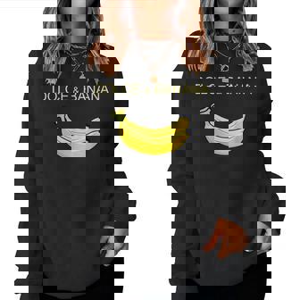 Dolce And Banana ファニーキュートグラフィックデザインバナナtシャツ レディーススウェットシャツ - Kawaiitshirt