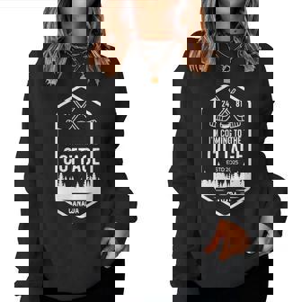 Donna Canada In Arrivo Al Cottage Hockey Romance Con Collo A Women Sweatshirt - Novitaregali