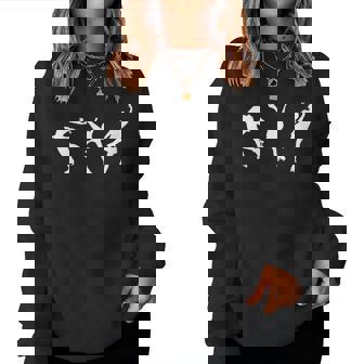 Donna Carina Ragazza Con I Pattini A Rotelle Pattinaggio A Rotelle Con Collo A Women Sweatshirt - Novitaregali