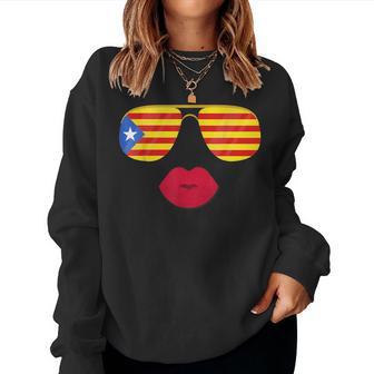Drapeau Catalunya Cool Catalan Catalonia Estelada Homme Sweat-shirt pour femme - Cadeauxyz