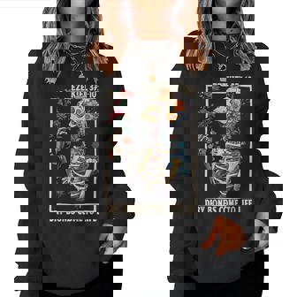 Dry Bones Come To Life Skeleton Floral Ezekiel 37 Women Sweatshirt - Seseable