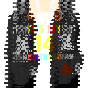 È Il Mio Regalo Di Compleanno Per Bambini Di 14 Anni Ragazzi E Ragazze Women Sweatshirt - Novitaregali