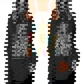 Eatleep Be Edwin Repeat Groovy Retro Edwin レディーススウェットシャツ - Kawaiitshirt