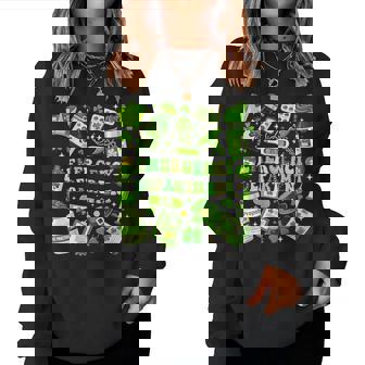 Emergency Department Er Nurse Irish Saint Patrick's Day Women Sweatshirt - Monsterry