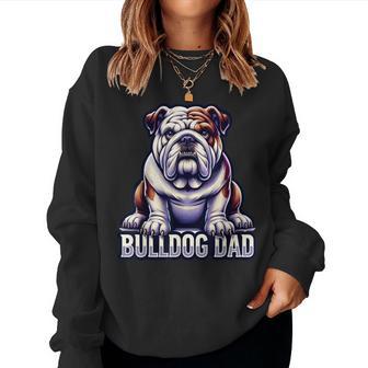 English Bulldog Dad Dog Lover Product For Women Women Sweatshirt - Thegiftio UK