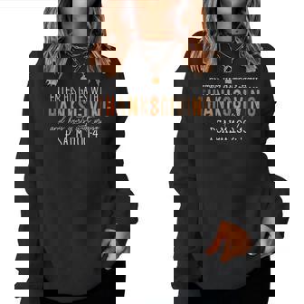 Enter His Gates With Thanksgiving Christian Thankful Autumn Women Sweatshirt | Seseable CA