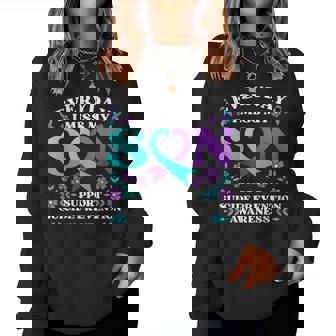 Everyday I Miss My Son Support Suicide Prevention Awareness Women Sweatshirt - Thegiftio