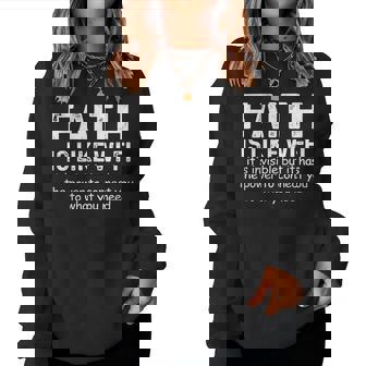 Faith Is Like Wifi God Jesus Religious Christian Women Women Sweatshirt - Thegiftio